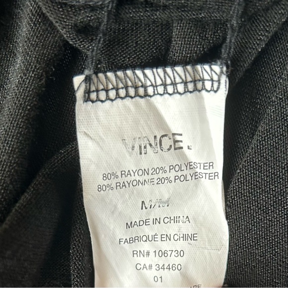 Vince | Black Flowy Blouse Size Medium - Picture 3 of 5